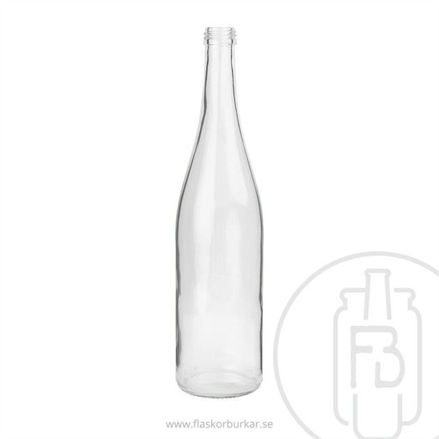 Flaska 750 ml flint, 28 MCA